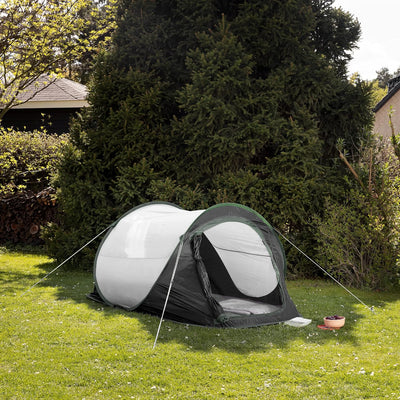 JEMIDI Pop Up Wurfzelt 2 Personen - Zelt 220x120x95cm - 2 Mann Campingzelt Trekkingzelt Strandzelt -