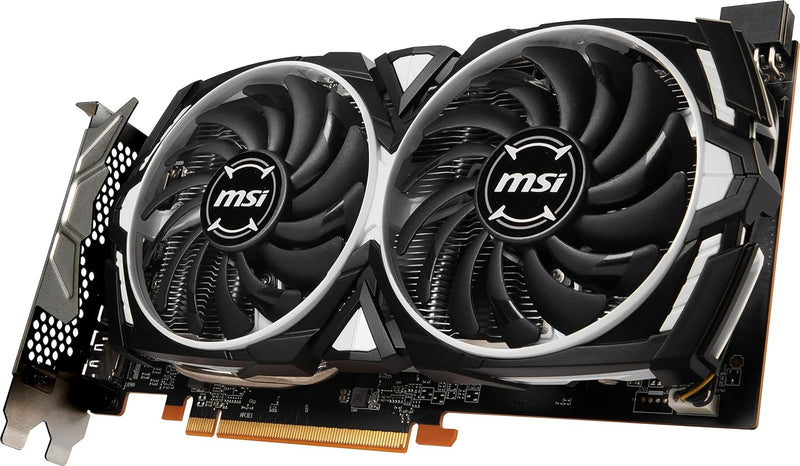 MSI Radeon RX 6600 ARMOR 8G Gaming Grafikkarte - AMD RX 6600, GPU 2044/2491 MHz, 8000MB DDR6 Speiche