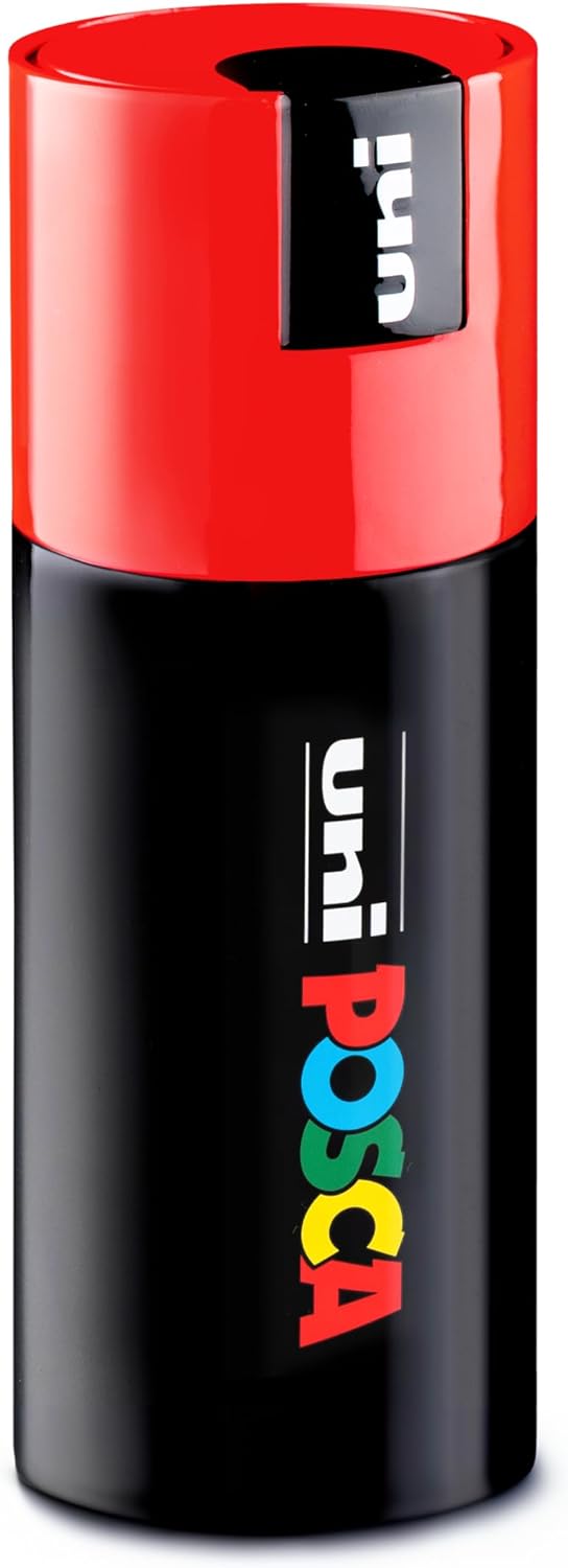 Posca - UniPosca Komplettes Set mit 9 Filzstiften, feine Spitze, 0,7 mm, sortiert für Schreibwaren u