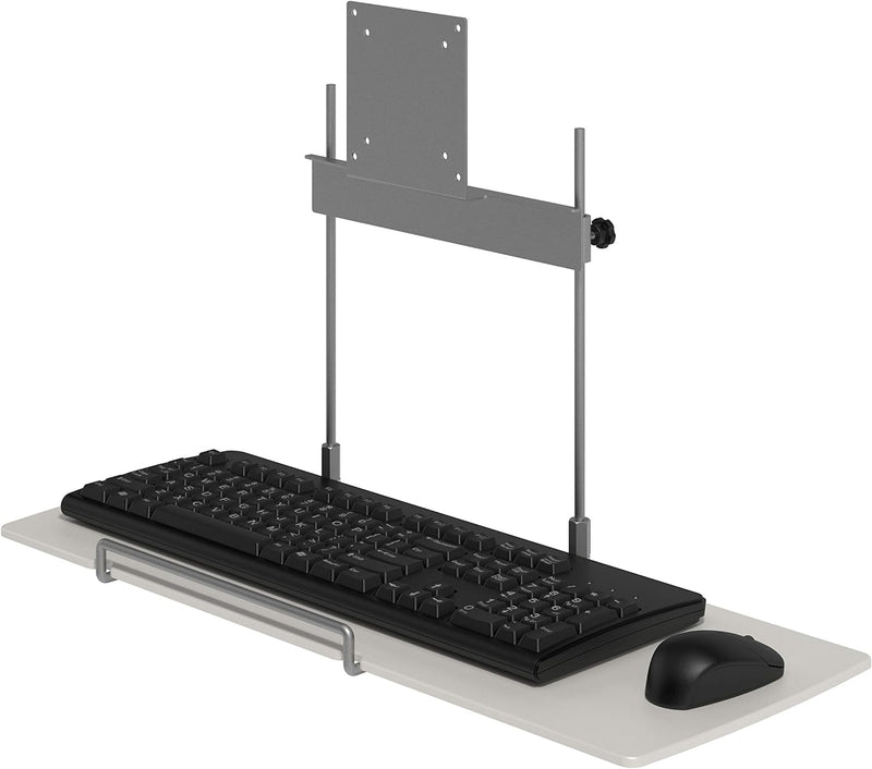 Dataflex 51.582 Tastatur- und Mausablage, Metall, Silber, 59.6 x 23.0 x 0.6 cm