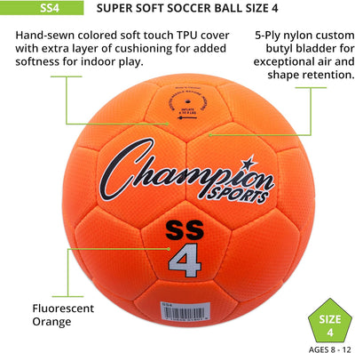 Champion Sports Superweicher Fussball. Grösse 4 (63 - 66 cm), Grösse 4 (63 - 66 cm)