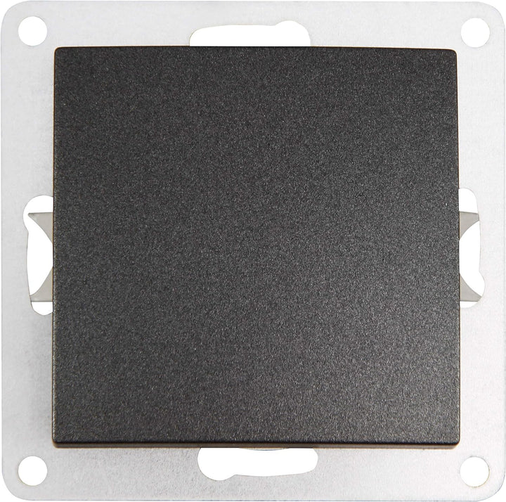 MC POWER - 40er Pack Wechselschalter | FLAIR | Schalter Set im Vorteilspack mit Klemmanschluss, anth