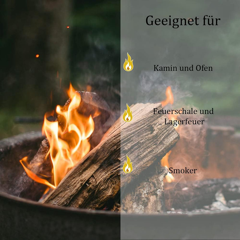 Brennholz Kaminholz Kiefer Holz 25 kg Für Ofen und Kamin Kaminofen Feuerschale Grill Feuerholz Holzs