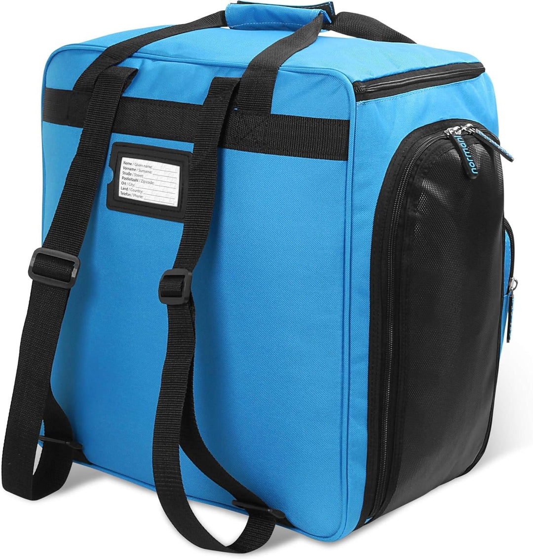 normani Skischuhtasche mit separatem Helmfach und Rucksackfunktion Alpine DEPO Blau 53 Liter, Blau 5