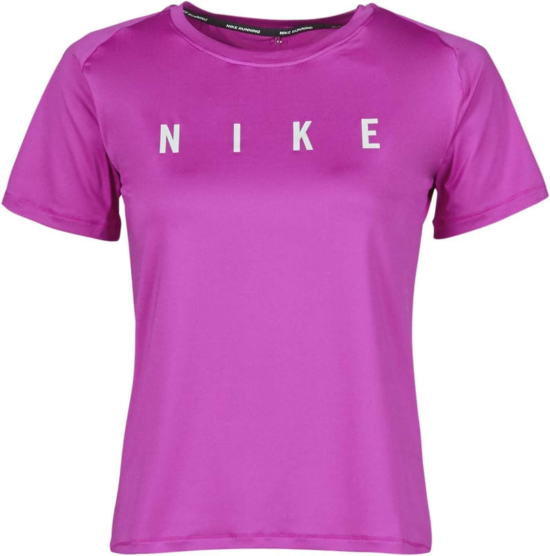 Nike Run Dvn Miler Top Ss T-Shirts & Poloshirts Damen Violett/Silbern - XL - T-Shirts Shirt