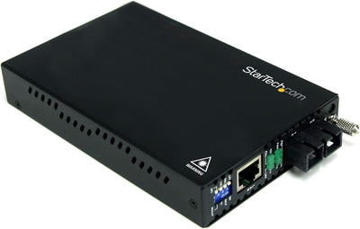 StarTech.com LWL / Glasfaser 10/100 Mbit/s Ethernet SC Medienkonverter 2 km Chassis Mount 2 km | 10/