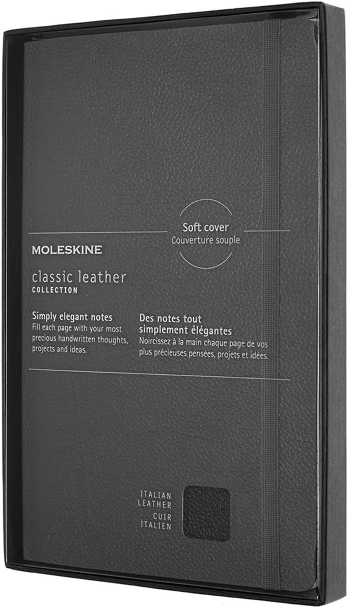 Moleskine - Ledernotizbuch, Notizbuch mit linierten Seiten - Limitierte Auflage mit Box und transpar