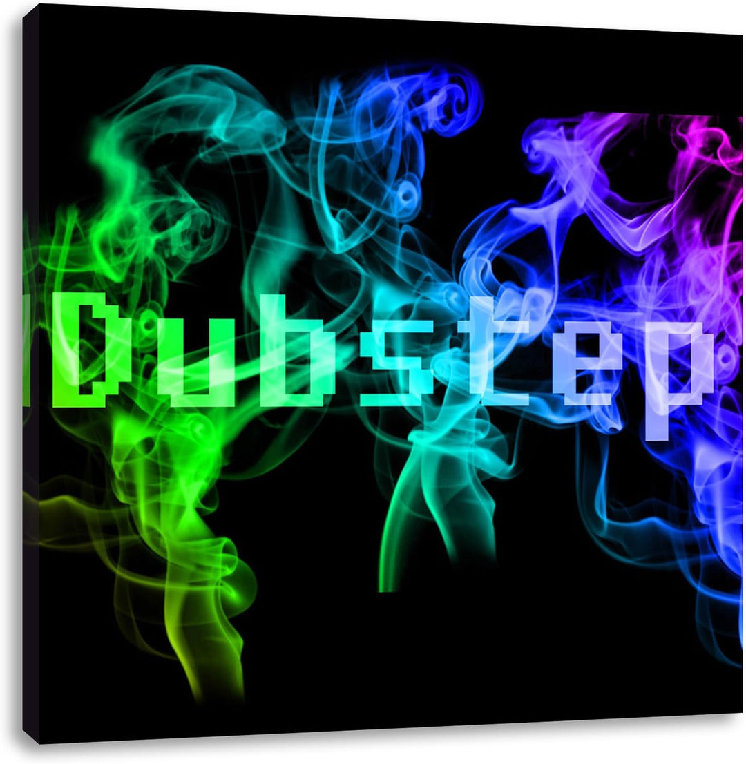 Pixxprint Electro Music Dubstep Boxen als Leinwandbild Quadratisch/Grösse: 70x70 / Wandbild/Kunstdru