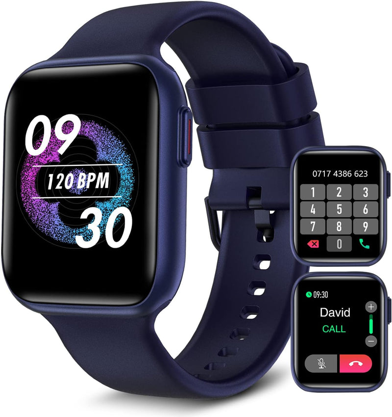 Bebinca Smartwatch Herren mit telefonfunktion 2023, 1,69” HD-Touchscreen mit Mikrofon Fitness-Tracke