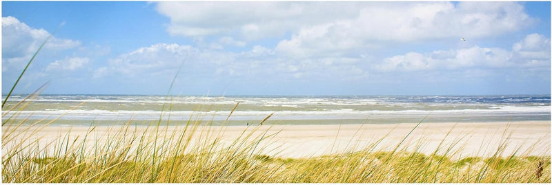 Bilderwelten Leinwandbild - An der Nordseeküste - Panorama Quer, 40cm x 120cm, 40cm x 120cm