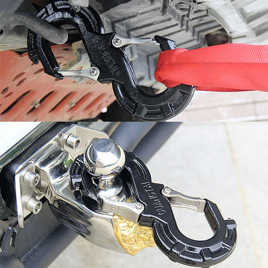 Abschlepphaken, Offroad-Rettungsschäkel S Typ Metall Schwarz Haken 8-16 Tonnen 18000lb-35300lb Verwe