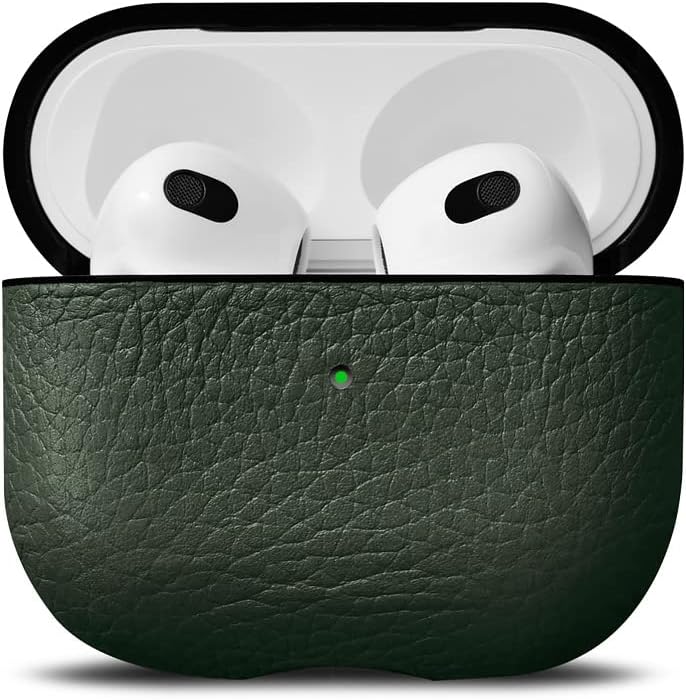 Woolnut Leder Hülle Case für AirPods 3. Gen - Grün, Grün