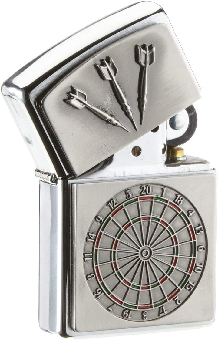 Zippo,1300091,200 AA8Dartboard EmblemFeuerzeug, Messing, Dartboard