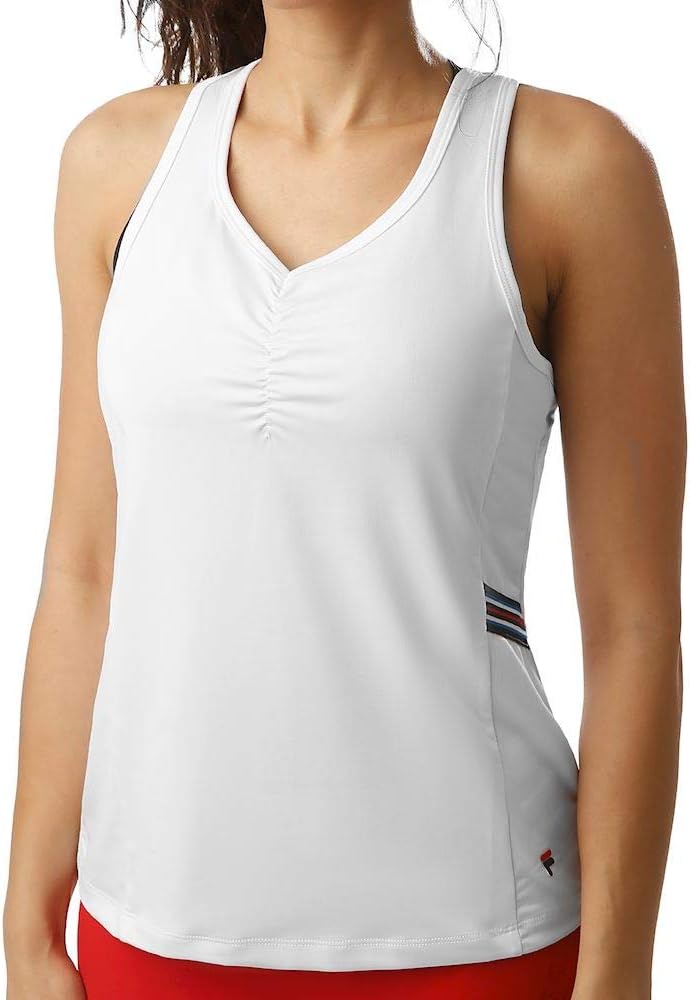 Fila Damen, Frida Tank-Top Weiss, Dunkelblau, XL Oberbekleidung