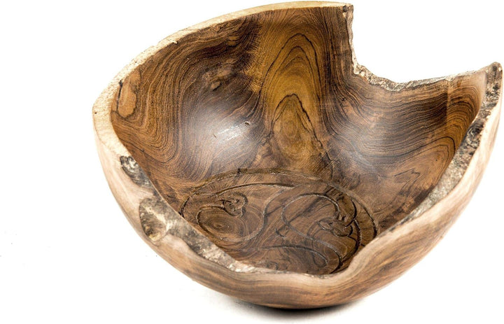 Windalf Kleine Triskele Holzschale Ayleen Ø 15 cm Handarbeit aus Wurzelholz