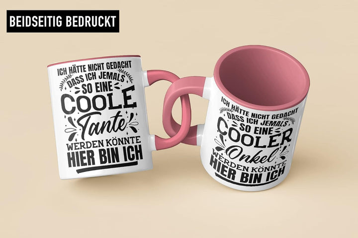 Trendation - Beste Tante und Onkel Geschenk Tasse Set Kaffeetassen Geschenke Weihnachten (Rosa), Ros