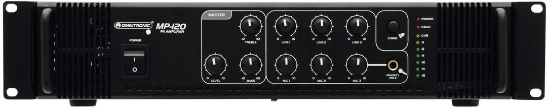 OMNITRONIC MP-120 ELA-Mischverstärker | ELA-Mono-Mischverstärker, 120 Watt