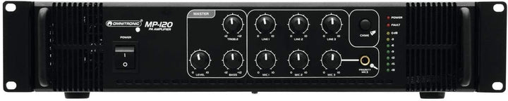 OMNITRONIC MP-120 ELA-Mischverstärker | ELA-Mono-Mischverstärker, 120 Watt