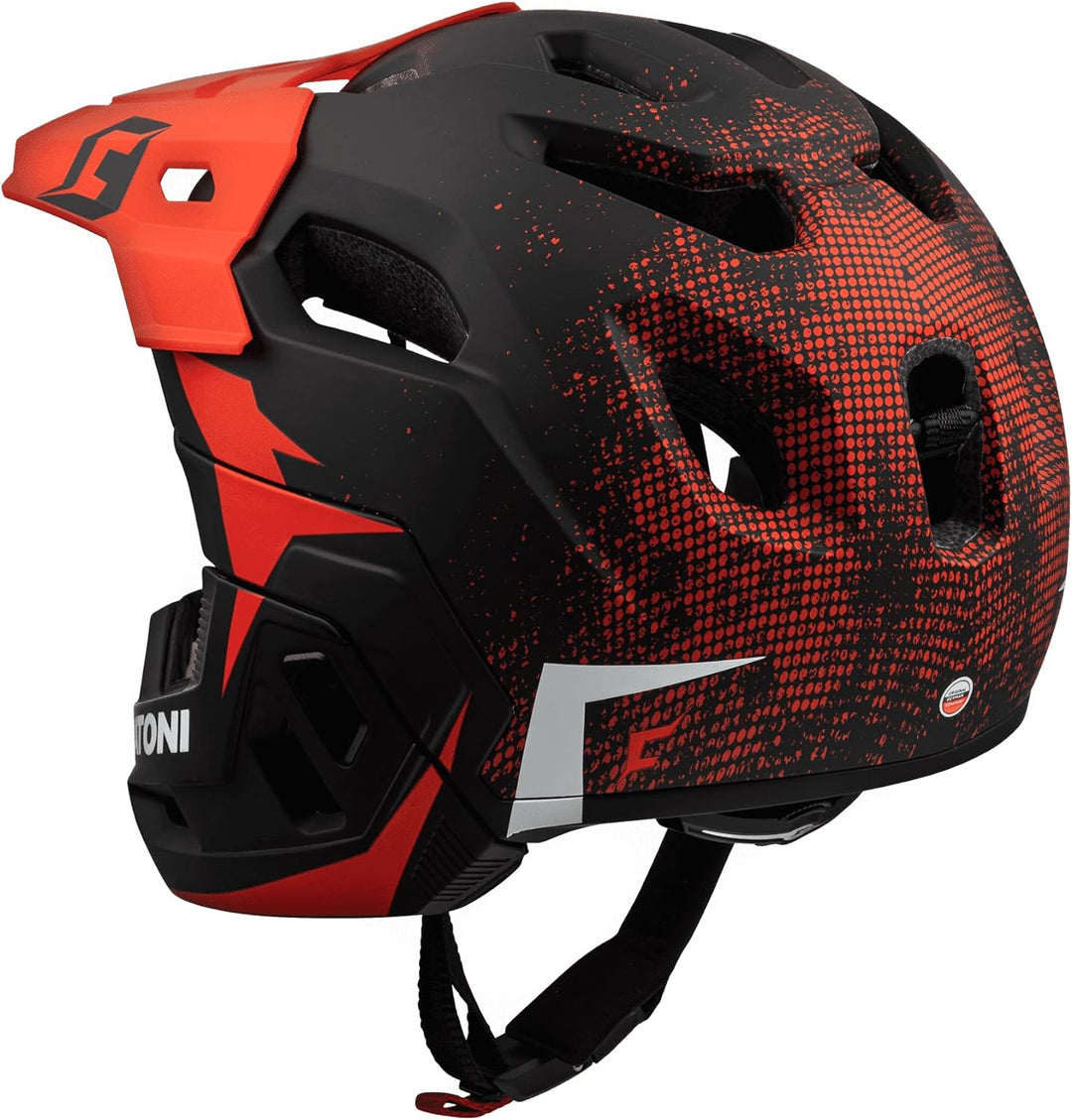 Cratoni C-Maniac 2.0 MX MTB Helm schwarz/rot 2022 Fahrradhelm S-M(52-56) schwarz-rot, S-M(52-56) sch