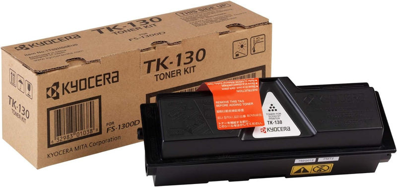 Kyocera TK-130 Original Toner-Kartusche Schwarz 1T02HS0EU0. Kompatibel für FS-1028MFP, FS-1128MFP, F