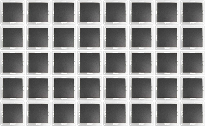 MC POWER - 40er Pack Wechselschalter | FLAIR | Schalter Set im Vorteilspack mit Klemmanschluss, anth