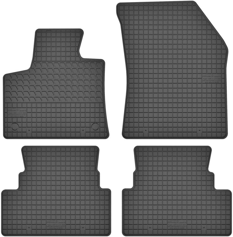 Fussmatten Vorne und Hinten 4er Set für Opel Grandland X ab 2017 Gummi Gummimatten Vorne, Hinten, Vo