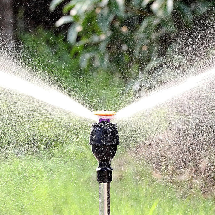 Drehbarer Stativ-Sprinkler, 360 Grad Automatic Rotating Teleskop-Sprinkler-Stativ,Bewässerungsregner