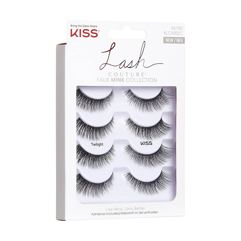 KISS Lash Couture Künstliche Wimpern Faux Mink Collection mit Kleber 96750-Twilight