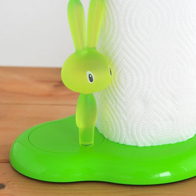 Alessi "BUNNY & CARROT" Küchenrollenhalter aus thermoplastischem Harz, grün, 29,4cm, Grün