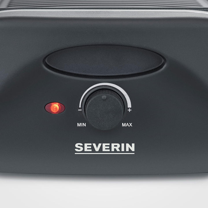 SEVERIN Raclette-Grill, Raclette mit grosser antihaftbeschichteter Grillplatte und 8 Raclette Pfännc