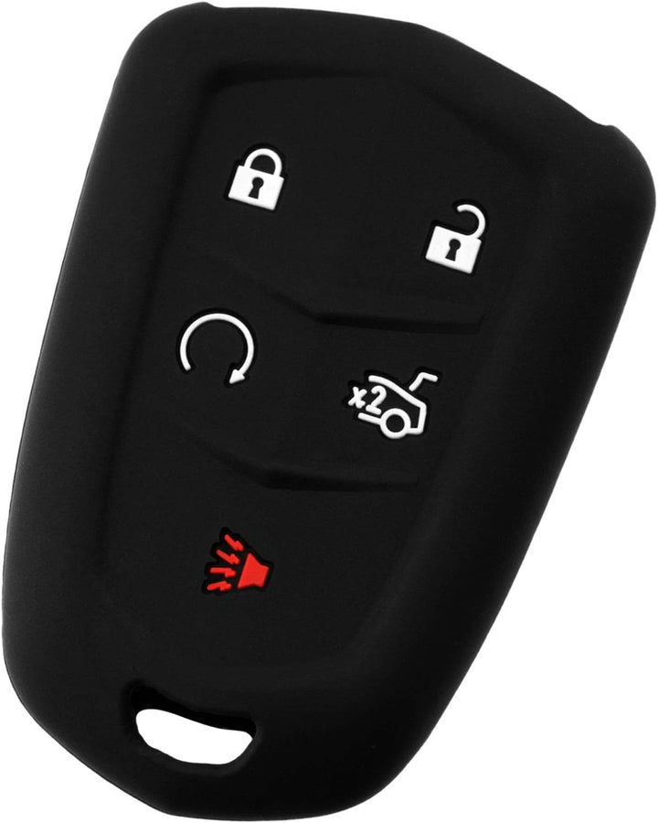 KeyGuardz Schlüsselloser Auto-Smart-Schlüsselanhänger, Aussenhülle aus weichem Gummi für Cadillac AT