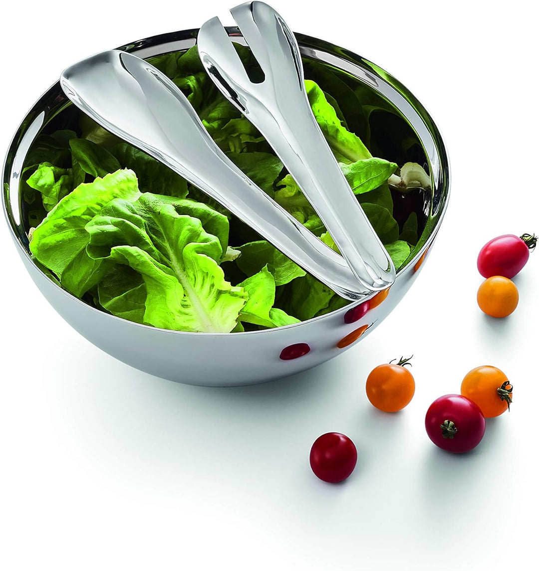 PHILIPPI - Insalata doppelwandige Salatschale mit Besteck - Klassische Form, besondere Funktion - 3,