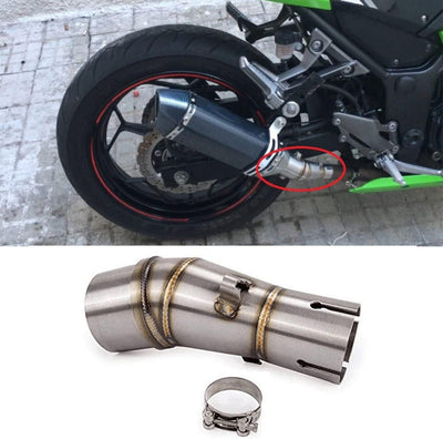 Riloer Motorrad Auspuff Mittelrohr Schalldämpfer Link Link Auspuff Adapter für Kaw-as-aki Z250 Ni-nj