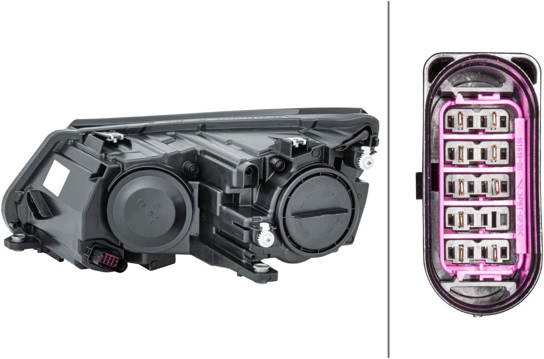HELLA 1EL 010 749-221 FF/Halogen-Hauptscheinwerfer - rechts - für u.a. VW Tiguan (5N_), Rechts