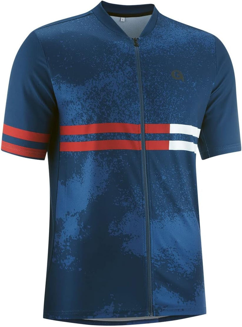 Gonso Isonzo Kurzarm Fullzip Trikot Herren blau