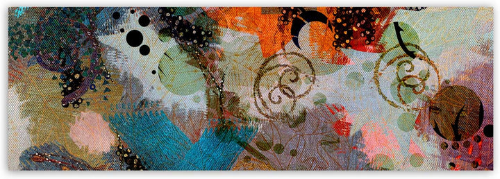 Wanddeko Stilvoll motiv Kunst modern Bilder Muster mehrfarbig 140x45 cm Deco panel 140x45 cm A, Deco