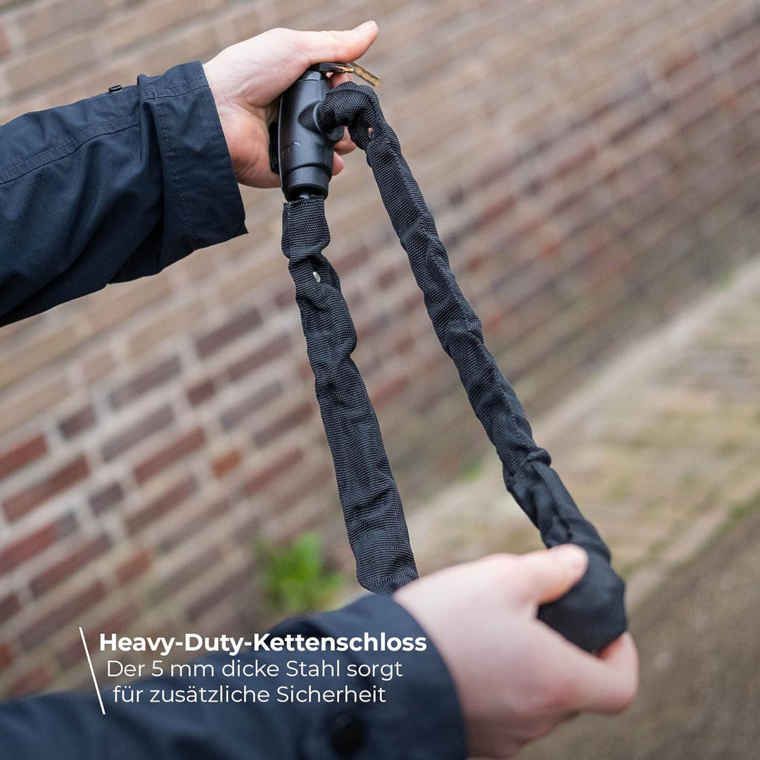 BBB Cycling Fahrradschloss mit Schlüssel PowerLink Hochsicherheits Anti-Diebstahl Fahrradschloss für