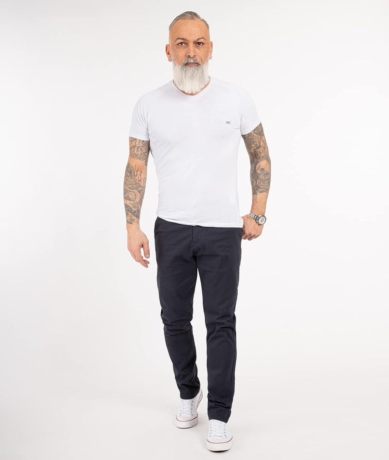 Indumentum Chino Hose Basic Regular Fit IR-506 32W / 30L Dunkelblau, 32W / 30L Dunkelblau