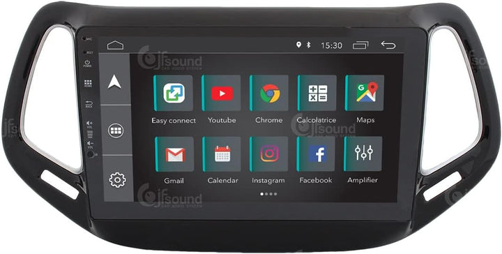 Costum fit Autoradio für Jeep Compass Android GPS Bluetooth WiFi Dab USB Full HD Touchscreen Display
