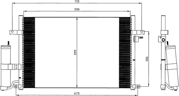 NRF 35573 Kondensator, Klimaanlage