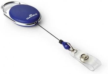 Durable Schlaufenclip Jojo Style (mit Metallclip und Druckknopfschlaufe) 10 Stück grau, 832410, grau