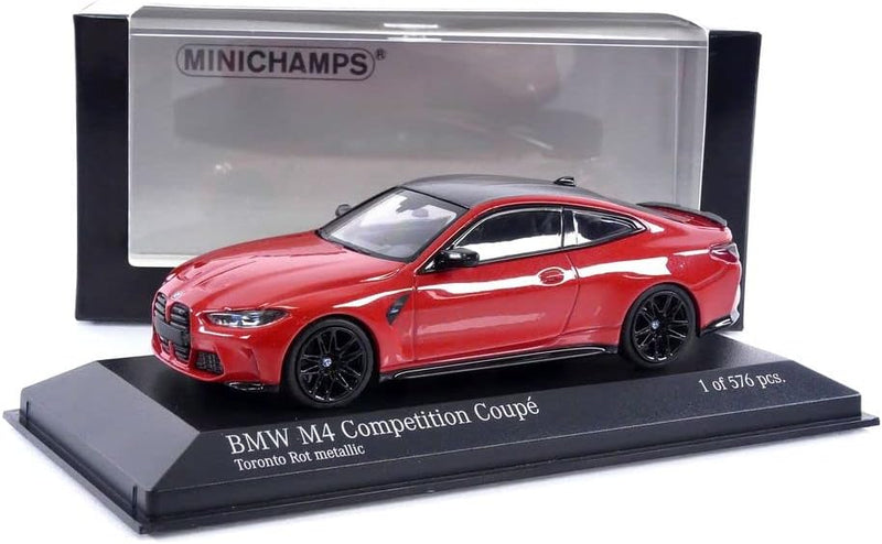 Minichamps 410020121 1:43 BMW M4-2020 - Rot Sammlerstück Miniaturauto, rot