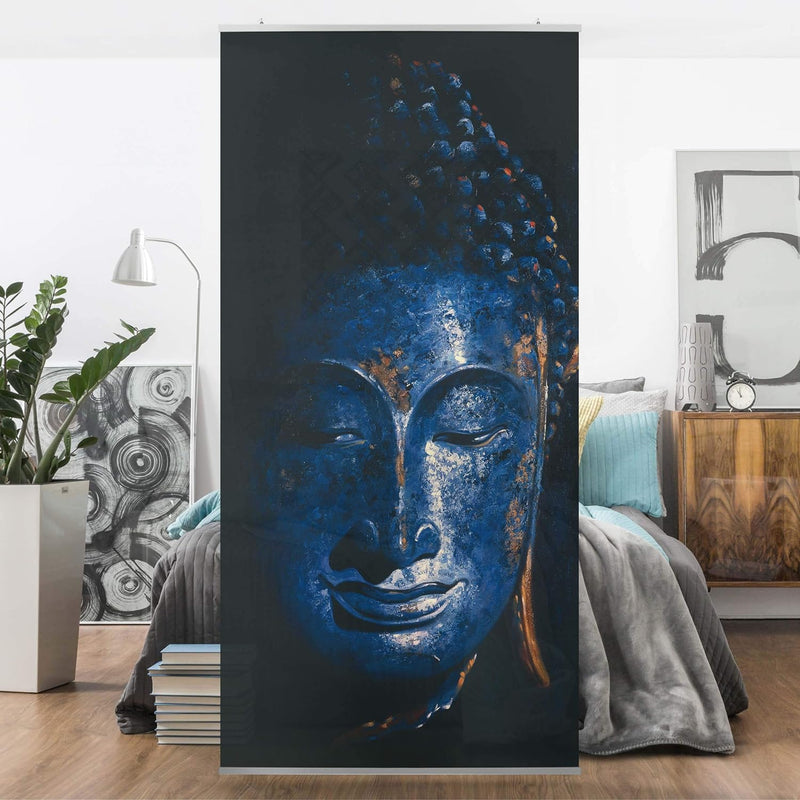 Bilderwelten Raumteiler Delhi Buddha 250x120cm ohne Halterung 250x120cm without hanger, 250x120cm wi