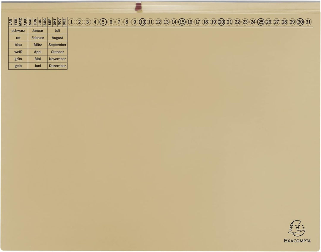 Exacompta 370422B 25er Pack Premium Kanzlei Hängehefter Exaflex Rechtsheftung, zwei Abheft-Vorrichtu