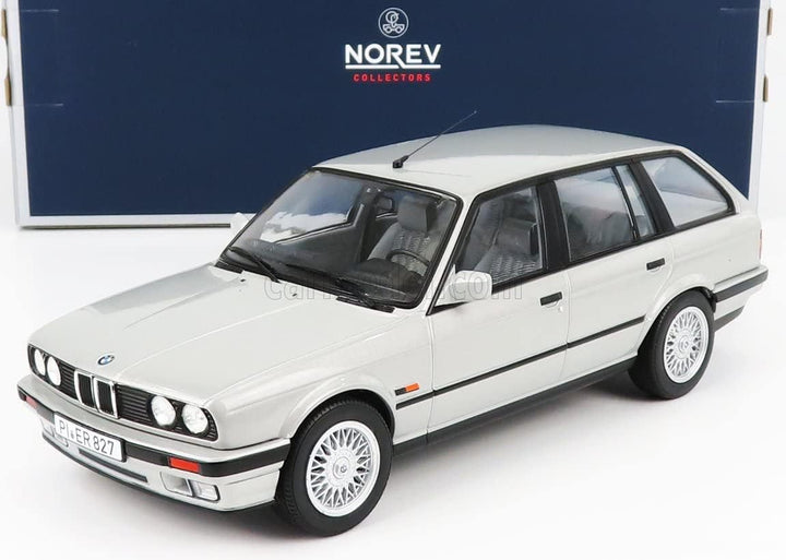 Norev NV183216 1:18 BMW 325i Touring 1991-Silber Sammelmodell, Multi