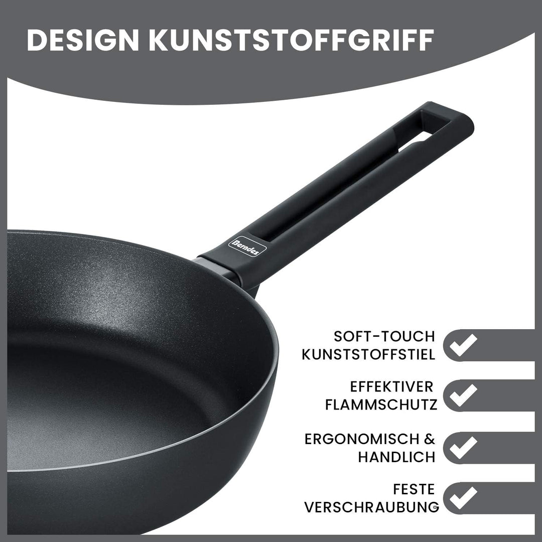 Berndes 11325 Alu Induction Schmorpfanne 24 cm Aluminium schwarz