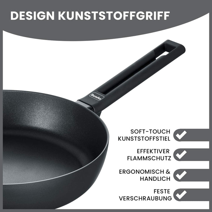 Berndes 11325 Alu Induction Schmorpfanne 24 cm Aluminium schwarz