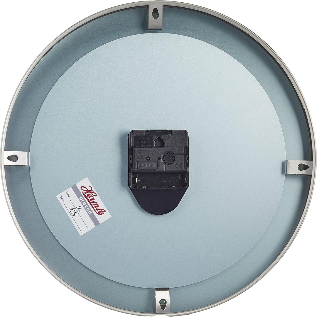 Wanduhren-Standuhren-Edelstahl-gewölbtem-Frontglas