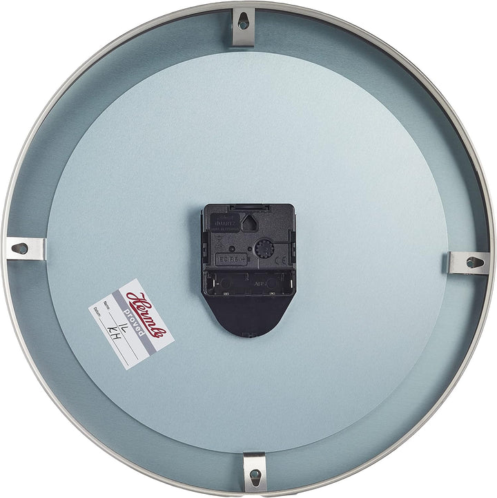 Wanduhren-Standuhren-Edelstahl-gewölbtem-Frontglas