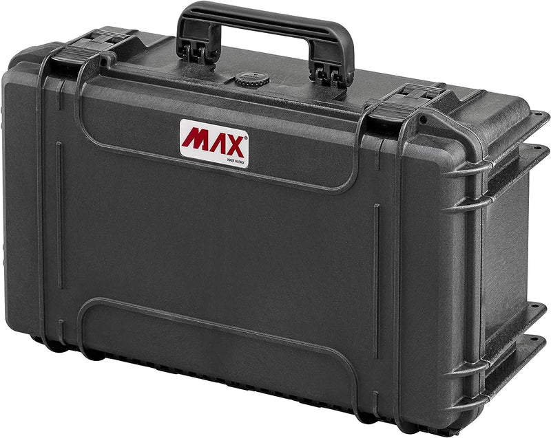 Panaro Max Cases Kunststoffkoffer mit Schaumstoff, hohe Dichte, schwarz, L